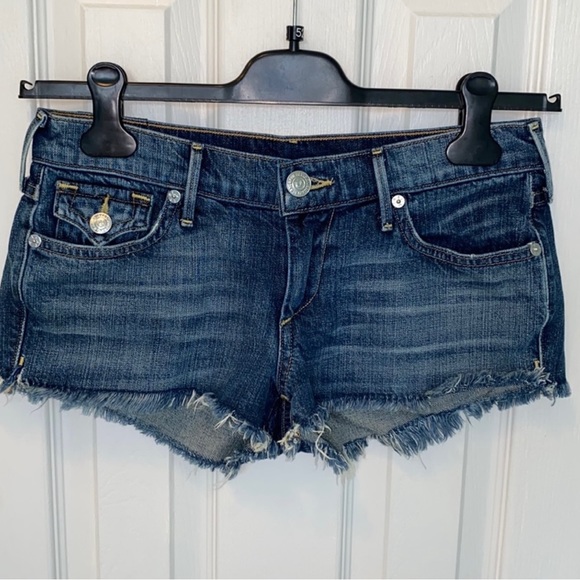 TRUE RELIGION Denim Joey Cut Off Shorts - Picture 3 of 13